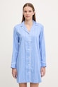 Nočná košeľa Lauren Ralph Lauren látka modrá ILN32490