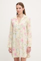 Nočná košeľa Lauren Ralph Lauren látka žltá ILN32493