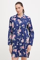 Nočná košeľa Lauren Ralph Lauren látka tmavomodrá ILN32499