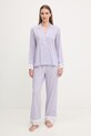 Lauren Ralph Lauren piżama dwuczęściowa damska fioletowy ILN92497