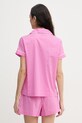 Lauren Ralph Lauren dvojdielne pyžamo dámske s bavlnou ILN12506 ružová SS26