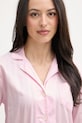 Lauren Ralph Lauren πιζάμες δύο τεμαχίων γυναικείες βαμβακερές ροζ ILN12507