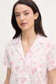 Lauren Ralph Lauren dvojdielne pyžamo dámske s viskózou ružová ILN12512