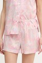 Lauren Ralph Lauren пижама от две части дамска с вискоза ILN12512 розов SS26