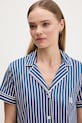 Lauren Ralph Lauren dvoudílné pyžamo dámské s viskózou ILN12519 námořnická modř