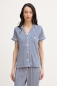 Lauren Ralph Lauren dvoudílné pyžamo dámské s bavlnou ILN72519 námořnická modř SS26