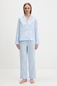 Lauren Ralph Lauren piżama damska bawełniana niebieski ILN92507