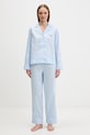 Lauren Ralph Lauren piżama damska bawełniana niebieski ILN92507