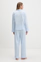 Lauren Ralph Lauren piżama damska bawełniana niebieski ILN92507