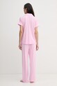 Lauren Ralph Lauren пижама от две части дамска с памук ILN92509 розов SS26