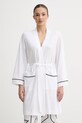 DKNY szlafrok damski bawełniany biały YI10100