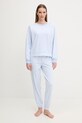Pyžamo Dkny pletenina modrá YI80094