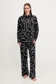 Dkny piżama tkanina czarny YI90100
