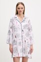 DKNY nočná košieľka dámska s viskózou biela YI00108