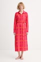 DKNY nočná košieľka dámska z viskózy ružová YI00113