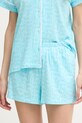 DKNY piżama dwuczęściowa damska z wiskozą YI50112 niebieski SS26
