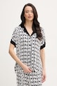DKNY dvoudílné pyžamo dámské s viskózou YI80107 bílá SS26