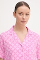 DKNY piżama damska z bawełny różowy YI80108
