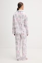 DKNY piżama damska z bawełną biały YI90108