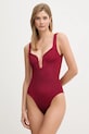 PARAMIDONNA jednoczęściowy strój kąpielowy miękka bordowy CR26MB