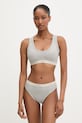 Calvin Klein Underwear biustonosz trójkątny bawełniany z elastanem LV00QF8594 szary SS26