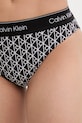 Calvin Klein mutandine da spiaggia da donna nero LV00Q61132