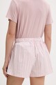 Calvin Klein Underwear szorty piżamowe damskie z bawełną LV00QS7596 biały SS26