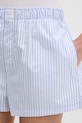 Calvin Klein Underwear kratke hlače za spavanje ženske s pamukom plava LV00QS7596