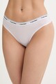 Calvin Klein Underwear brazilky dámske bavlnené s elastanom fialová LV00QD5246