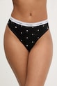 Calvin Klein Underwear brasiliane da donna in cotone con elastan nero LV00QD5246