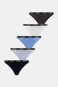 Calvin Klein Underwear прашки дамски от памук 7 броя син LV00QD5319