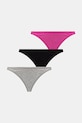 Calvin Klein Underwear stringi damskie 3-pack fioletowy LV00QD5394