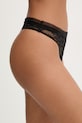 Oblečení Calvin Klein Underwear tanga dámské krajkové LV00QF8631 černá