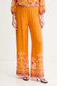 Twinset spodnie plażowe damskie pomarańczowy 261LB2LDD
