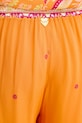 Twinset spodnie plażowe damskie pomarańczowy 261LB2LDD