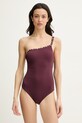 Twinset strój kąpielowy jednoczęściowy damski bordowy 261LBMC01