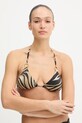 Bikini top Twinset χωρίς μεταλλικές μπανέλες μπεζ 261LBMF22