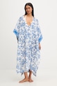 Twinset plážová šatka dámska modrá 261LM5BHH