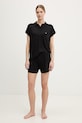 Emporio Armani Underwear piżama damska z wiskozy czarny EW002964.AF19024