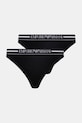 Emporio Armani Underwear figi 2-pack dzianina czarny EW000406.AF19023