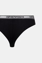 Oblečenie Emporio Armani Underwear nohavičky dámske 2-pak EW000404.AF19028 čierna