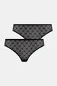 Emporio Armani Underwear Tangá dámske 2-pak čierna EW000402.AF19030