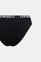 Odzież Emporio Armani Underwear figi damskie z bawełną 2-pack EW000403.AF13033 czarny