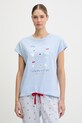 women'secret piżama bawełniana 3133492 niebieski SS26