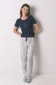 Odzież women'secret t-shirt piżamowy 3273290 granatowy