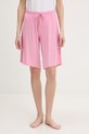 United Colors of Benetton szorty piżamowe damskie z modalu różowy 36MX3900X