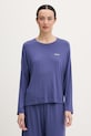 United Colors of Benetton pyžamové tričko s dlhým rukávom dámske s modalom tmavomodrá 36MX3M08E