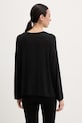 Oblečenie United Colors of Benetton pyžamové tričko s dlhým rukávom dámske s modalom 36MX3M08E čierna