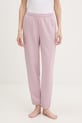 United Colors of Benetton spodnie piżamowe damskie z bawełną fioletowy 3WNW3F050