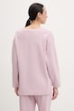 Odzież United Colors of Benetton longsleeve piżamowy damski bawełniany 3WNW3M08G fioletowy